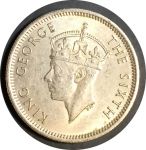 Малайя 1948 г. • KM# 8 • 10 центов • Георг VI • регулярный выпуск • MS BU ( кат.- $ 12 )