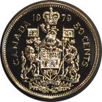 Канада 1979 г. • KM# 75.3 • 50 центов • Елизавета II • из набора • регулярный выпуск • MS BU Люкс!! пруфлайк
