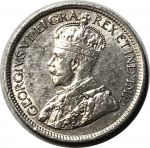 Канада 1921 г. • KM# 23a • 10 центов • Георг V • серебро • регулярный выпуск • AU+