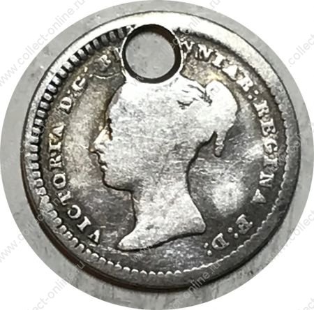Великобритания 1862 г. • KM# 728 • 1½ пенни • Виктория • серебро(подарочное) • *