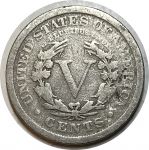 США 1910 г. • KM# 112 • 5 центов • "Свобода" • регулярный выпуск • VG