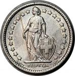 Швейцария 1878 г. B (Берн) • KM# 23 • ½ франка • серебро • регулярный выпуск • XF ( кат. - $375 ) 
