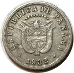 Панама 1932 г. • KM# 9 • 5 сентесимо • регулярный выпуск • XF+ ( кат. - $30 )