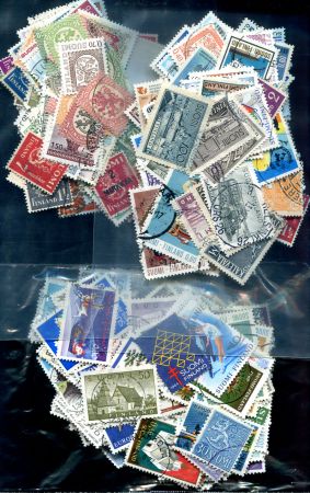 Финляндия • XX век • набор 100 разных старых марок • Used F-VF 