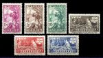 ГВАДЕЛУПА 1935г. SC# 142-7 / ОСНОВАНИЕ КОЛОНИЙ /  MH OG VF