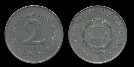 ВЕНГРИЯ 1962-6гг. KM# 556a / 2 ФОРИНТА / XF-XF+