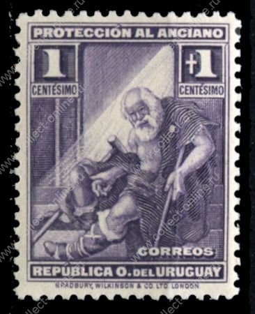 Уругвай 1930 г. SC# B1 • 1 + 1 c. • Бездомный • благотворительный выпуск • MNH OG XF