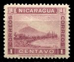 Никарагуа 1900 г. • SC# 121 • 1c. • Вулкан Момотомбо • MNH OG XF