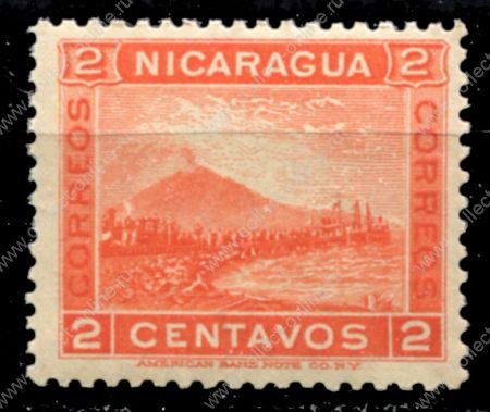 Никарагуа 1900 г. SC# 122 • 2c. • Вулкан Момотомбо • MH OG XF