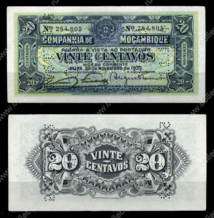 Мозамбик 1933 г. (1942) P# R29 • 20 сентаво • регулярный выпуск • UNC пресс