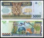 Коста Рика 2005 г. • P# 268A • 5000 колонов • воин уэтара • фауна страны • регулярный выпуск • UNC пресс ( кат. - $55 )