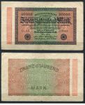 ГЕРМАНИЯ 1923г. P# 85b / 20000 МАРОК VF  