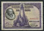 Испания 1928 г. • P# 76 • 100 песет • Мигель де Сервантес • регулярный выпуск • F-*