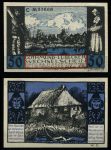 ГОТБУРГ-ЛЮБЕК 1921г. 50 пф. ДЕРЕВНЯ / UNC ПРЕСС / ПАРУСА