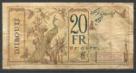Французский Сомалиленд • Джибути 1928-1938 гг. • P# 7 • 20 франков • регулярный выпуск • F*