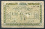 Франция • оккупация Германии 1923 г. • P# R5 • 1 франк • Зевс • оккупационный выпуск • F-VF