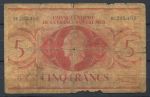 Французская Экваториальная Африка 1944 г. • P# 15b • 5 франков • регулярный выпуск • VG-