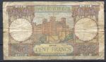 Марокко 1946 г. (18-6) • P# 20 • 100 франков • крепость Айт-Бен-Хадду • регулярный выпуск • F-VF*