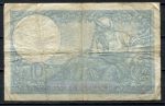 Франция 1940 г. (21-11) • P# 84 • 10 франков • богиня Минерва • крестьянка • регулярный выпуск • F+*