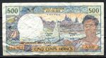 Французские тихоокеанские территории 1992 г. • P# 1c • 500 франков • подп. 5B • регулярный выпуск • F*