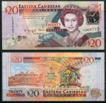 Восточные Карибы 2008 г. • P# 49 • 20 долларов • Елизавета II • дом правительства • серия LU • UNC пресс ( кат. - $35 )