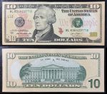 США 2013 г. • P# 540 L12 • 10 долларов • Сан-Франциско • Александр Гамильтон • регулярный выпуск • AU