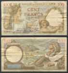 Франция 1942 г. (19-3) • P# 94 • 100 франков • Максимильен де Бетюн • регулярный выпуск • F*