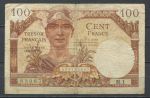 Франция • оккупация Саара 1947 г. • P# M9 • 100 франков • F-*
