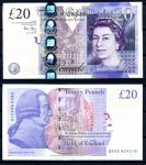 Великобритания 2006 г. • P# 392 • 20 фунтов • Елизавета II • Адам Смит • регулярный выпуск • A. Bailey • UNC пресс ( кат. - $65 )