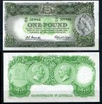 АВСТРАЛИЯ 1953-60гг. P# 30 / 1 ФУНТ UNC-ПРЕСС-