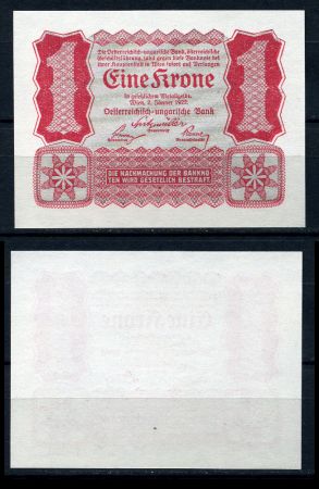 Австрия 1922г. P# 73 / 1 крона / UNC пресс