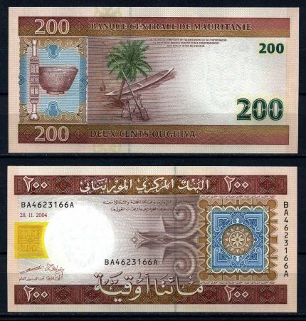 МАВРИТАНИЯ 2004г. P# 11 / 200 ОЮГУЙ UNC ПРЕСС