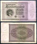 Германия 1923 г. • P# 83a • 100000 марок • регулярный выпуск • F-VF