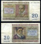 Бельгия 1956 г.(03.04) • P# 132b • 20 франков • Орландо ди Лассо • регулярный выпуск • VF