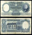 АРГЕНТИНА 1964-9гг. P# 278 / 500 ПЕСО VF+ / АРХИТЕКТУРА