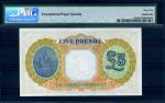 БАГАМЫ 1936г. P#12b / 5 ФУНТОВ UNC ПРЕСС PMG-65 / ГЕРБЫ КОРАБЛИ