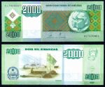 АНГОЛА 2003г. P# 151 / 2000 КВАНЗА UNC ПРЕСС / ПАРУСА