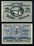 ОБЕРХОФ 1919г. 25пф. ЛЫЖНИК UNC ПРЕСС