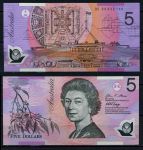 Австралия 2008 г. • P# 57f • 5 долларов • Елизавета II • регулярный выпуск • UNC пресс