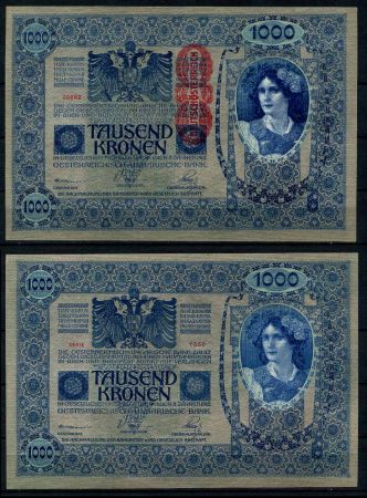 АВСТРИЯ 1919г. P# 60 / 1000 КРОН UNC ПРЕСС