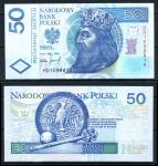 Польша 1994 г. • P# 175 • 50 злотых • Казимир III Великий • старинная монета • регулярный выпуск • UNC пресс ( кат. - $ 22.5 )
