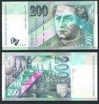 СЛОВАКИЯ 2006г. P# 45 / 200 КРОН UNC ПРЕСС / АРХИТЕКТУРА