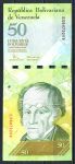 Венесуэла 2008 г. • P# 92с • 50 боливаров • Симон Родригес • местная фауна(очковый медведь) • регулярный выпуск • UNC пресс