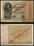 Германия 1923 г. • P# 113a • 1 млрд. марок • зеленый № • регулярный выпуск • XF