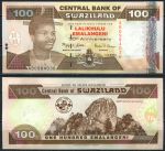 Свазиленд 2004 г. • P# 33 • 100 эмалангени • вождь Мсвати III • памятный выпуск • UNC пресс
