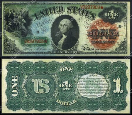США 1869г. P# 144 • 1 доллар • Джордж Вашингтон • копия • UNC пресс