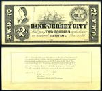США Банк Джерси 1865г. / 2 доллара / репринт / XF-AUNC / Корабли