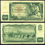 Чехословакия 1961 г. • P# 91b • 100 крон • Карлов мост(Прага) • регулярный выпуск • VF