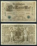 ГЕРМАНИЯ 1910г. P#45b / 1000 МАРОК / XF