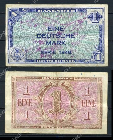 Германия • ФРГ 1948 г. • P# 2a • 1 марка • регулярный выпуск • VF